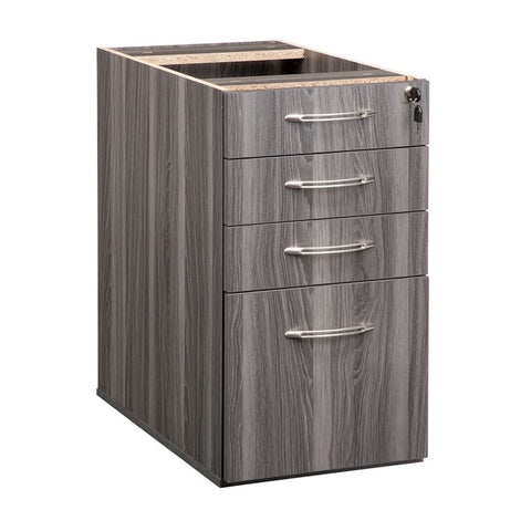 Aberdeen Series 4 Drawer File Cabinet in Gray Steel