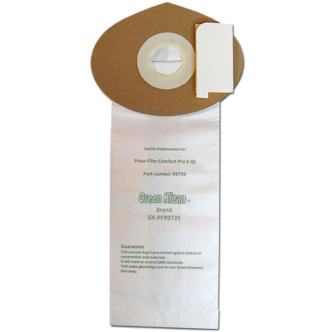 Green Klean Replacement Vacuum Cleaner Bags for Powr-Flite® BP6S