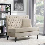 Ellayne Velvet 50" Armless Loveseat