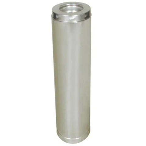 SuperVent 36-in L x 6-in dia Stainless Steel Insulated Double Wall Stainless Chimney Pipe