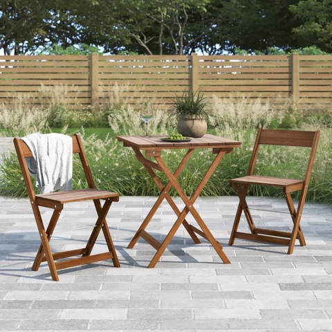 Tynemouth Square 2 - Person Acacia Wood Bistro Set