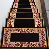 Binnie Flower Bordered Design Slip Resistant Stair Tread