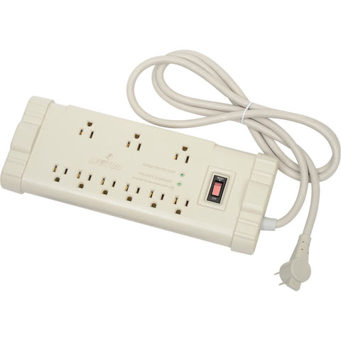 Leviton S2000-PS Surge Strip, 9 Outlet, 6-ft Cord, 5-15P Right Angle Plug