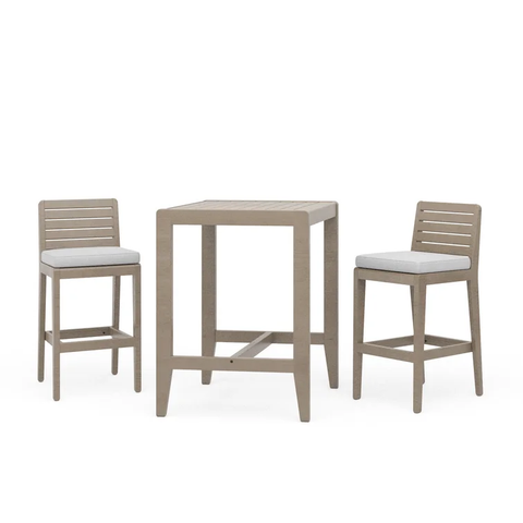 Ojai 3-Piece Outdoor Set, with Bistro Table and 2 Barstools