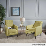 Mervynn Mid-Century Fabric Recliner Club Chair (Set of 2) by Christopher Knight Home