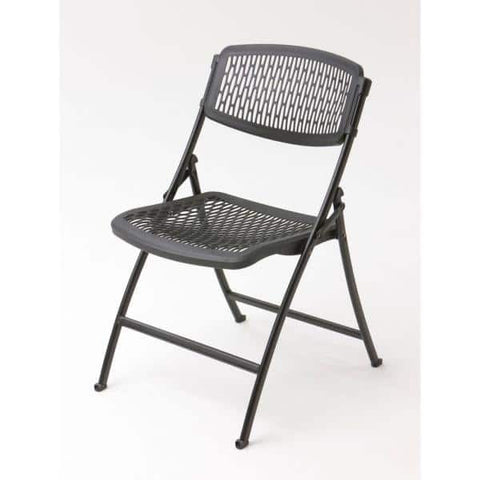 Black Plastic Seat Foldable Folding Chair