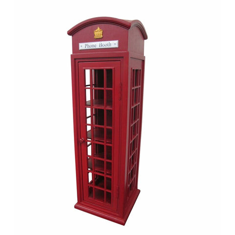 Offex Mahogany Hardwood Finish London Mini Telephone Display Storage Case