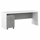 Echo 72W Computer Desk with Drawers Engineered Wood