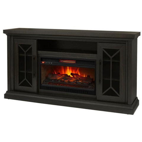 Madison 68 in. Media Console Infrared Electric Fireplace in Dark Chocolate