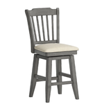 Eleanor Slat Back Wood Swivel Counter Stool by iNSPIRE Q Classic - 29"