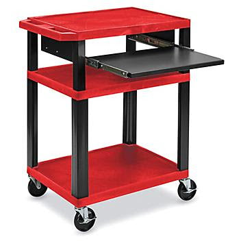 Plastic AV Cart - 27 x 18 x 34"