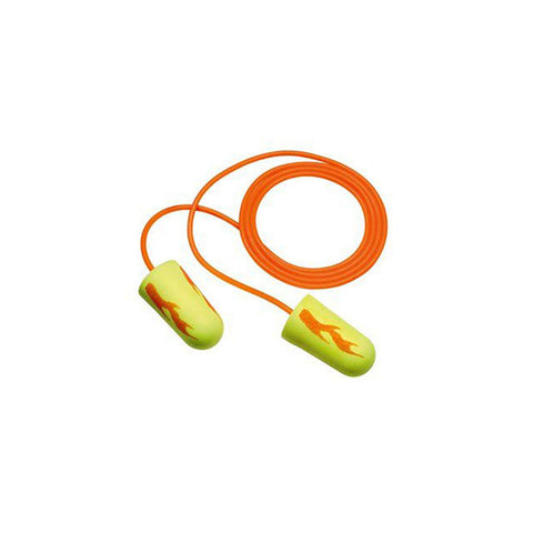 3M™ E-A-Rsoft™ Yellow Neon Blasts™ Foam Earplugs, Corded, 311-1252, 200 Pairs