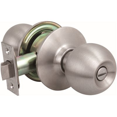 US Lock 2010 GR2 Privacy Bed/Bath Ball Door Knob US32D 2-3/8 in. Backset