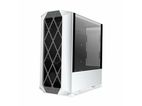 Segotep Typhon ATX ITX White Mid Tower PC Gaming Tempered Glass Computer Case