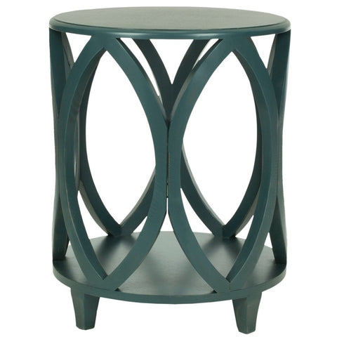 Safavieh Janika Dark Teal Accent Table - 19.8" x 19.8" x 24.5"