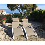 Kelston Mills Elegant Sun Lounger Set with Cushion