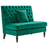 Ellayne Velvet 50" Armless Loveseat