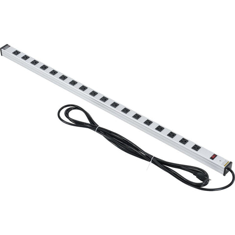 48-in. 18 outlet Aluminum Power Strip with 15-ft Cord ETL/cETL