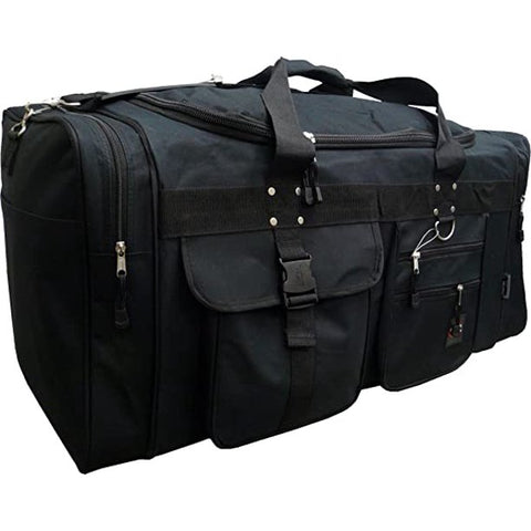 Track USA by Triple Gear Heavy Duty 31" Sports and Travel Duffle Bag (Black)