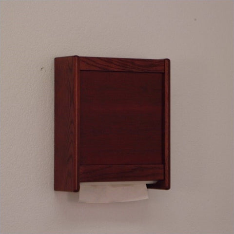 Paper Towel Dispenser in Mahogany