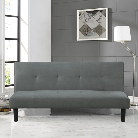 Serta Easton Modern Futon, dark Gray Fabric
