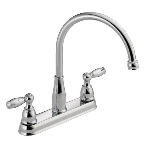 Foundations 2-Handle Standard Kitchen Faucet in Chrome