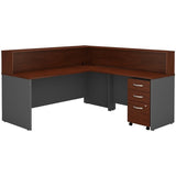 L Shaped Reception Desk with Drawers