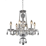 Royal Crystal Chandelier in Chrome