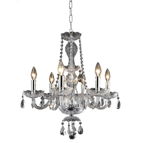 Royal Crystal Chandelier in Chrome
