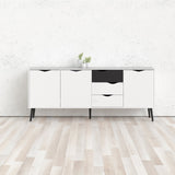 Dowler 77.05" Wide 3 Drawer Buffet Table