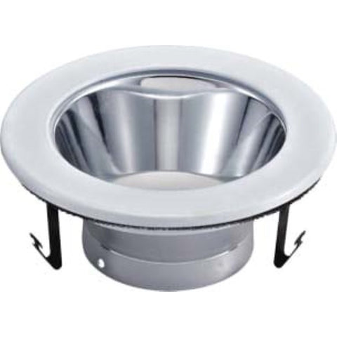 4" Round Metal Recessed LED Light in Matte White (Set of 12)