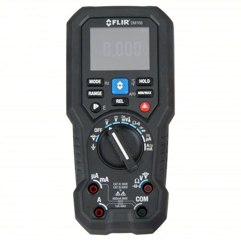 FLIR Digital Multimeter: CAT III 600V/CAT IV 300V, TRMS, 600 V Max AC Volt Measurement, 6,000