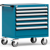 Heavy Duty Modular Mobile Cabinet, 6 Drawers