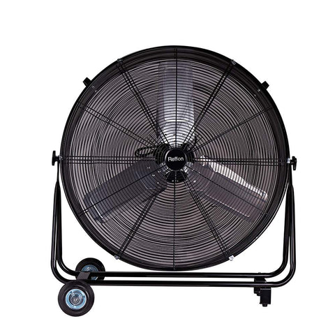 30'' High Velocity Industrial 2-Speed Metal Floor Drum Fan Direct Drive Portable Tilt Drum Blower Fan