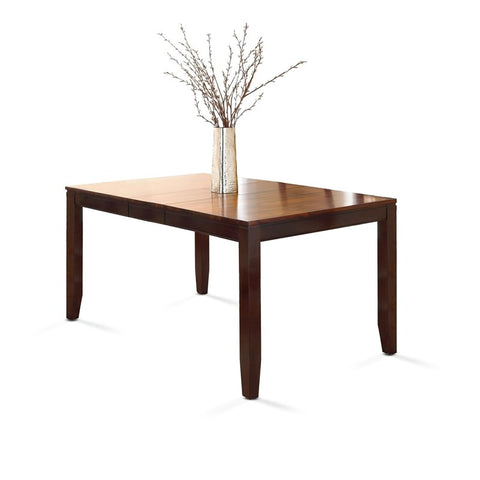 Rectangular Solid Wood Casual Dining Table in Two tone Cherry