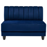 Bousquet 48" Wide Velvet Armless Loveseat