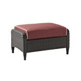 Outdoor Wicker Ottoman
