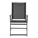 Greyson Square Set of 2 Outdoor Patio Steel Sling Folding Chair