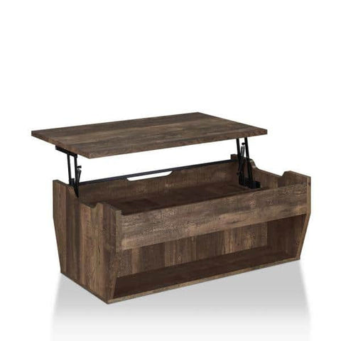 Anthem 42 in. Reclaimed Oak Large Rectangle Wood Coffee Table with Lift Top