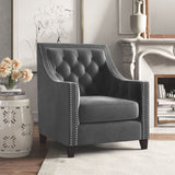 Pearson 28" W Tufted Velvet Armchair