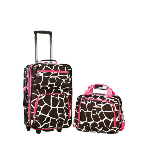 Rockland Fashion Softside Upright 2 Piece Luggage Set F102