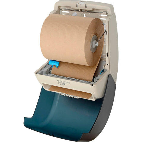 Plastic Automatic Roll Paper Towel Dispenser - 8" Roll, Smoke Gray/Beige Finish