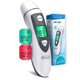 iProven Forehead and Ear Thermometer for Adults with Colored Fever Warning DMT-489 Black