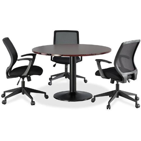 Lorell Essentials Conference Table Base, Round Base - Black