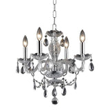 Royal Crystal Chandelier in Chrome