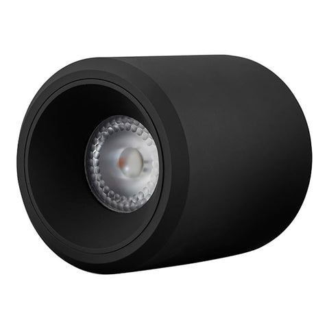 3.5" Round Aluminum LED Surface Mounted Downlight in Black