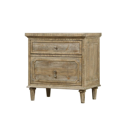 Interlude 2 Drawer Nightstand in Sandstone Gray