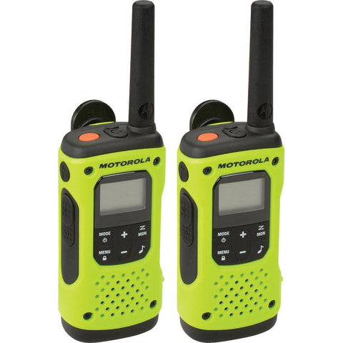 Motorola Talkabout® T600 Waterproof Rechargeable Two-Way Radios, Green- 2 Pack