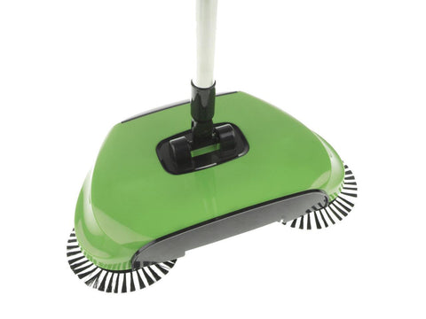 Hand Push Broom Household Floor Dust Sweeper Sweeping Cleaner Mop Green
