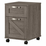 2 Drawer Mobile File Cabinet (Engineered Wood)